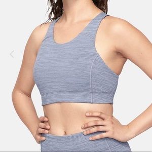Outdoor Voices Key Bra in Storm